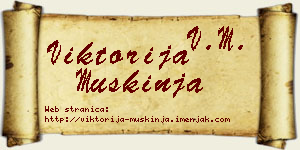 Viktorija Muškinja vizit kartica